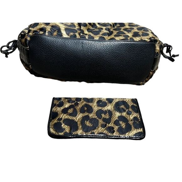 Brighton Jillian Leopard Print Soft Hobo Purse with Matching Eyeglass Case - Picture 3 of 11
